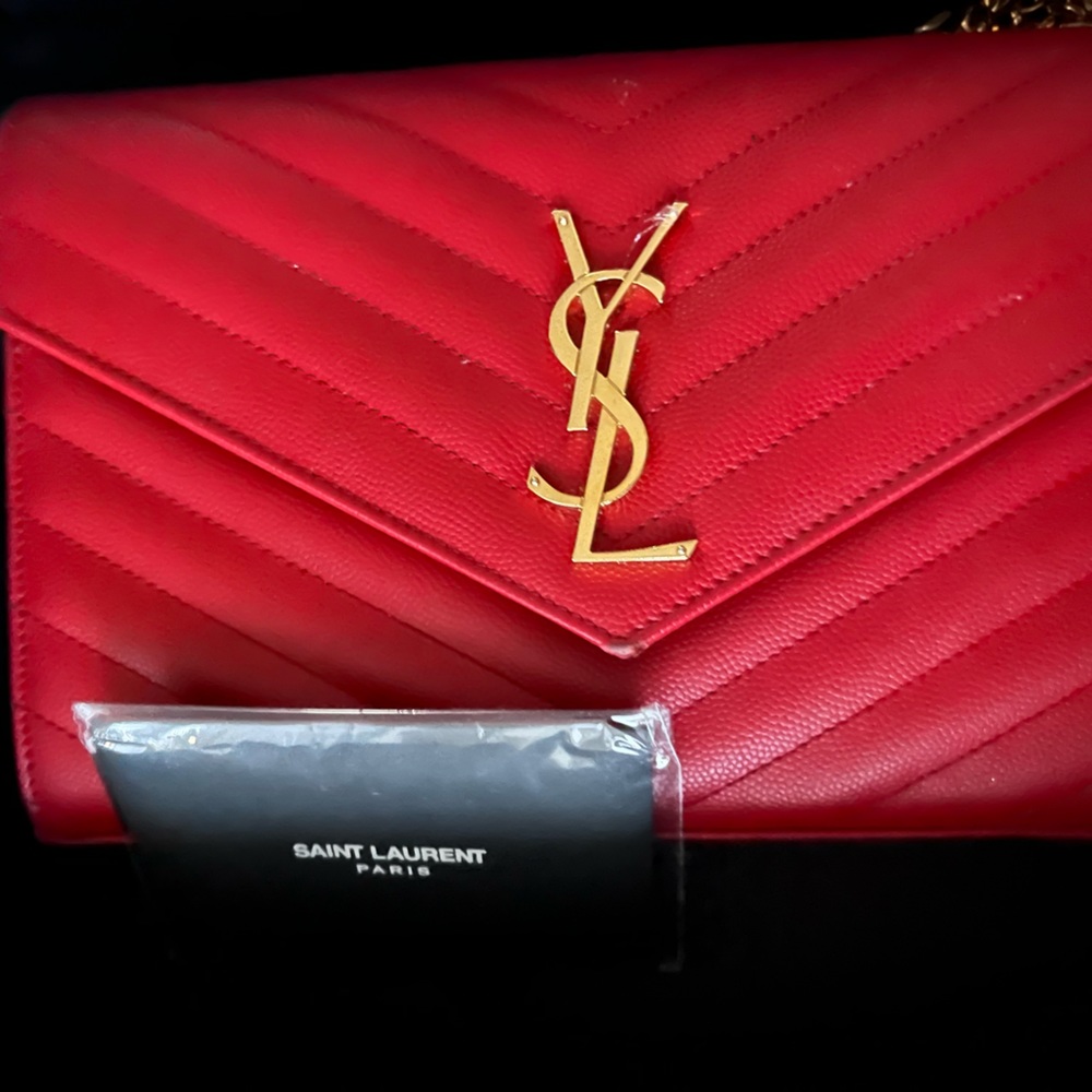 COPY - COPY - COPY - YSL Yves Saint Laurent Handbag  Red.